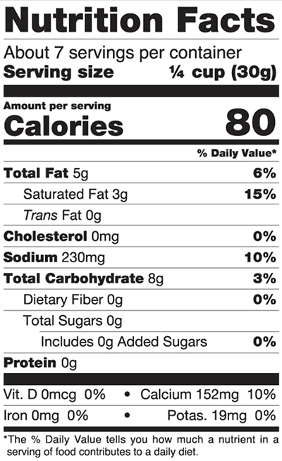 Nitza's Pizza Dairy Free Vegan Cheese Dietary Info